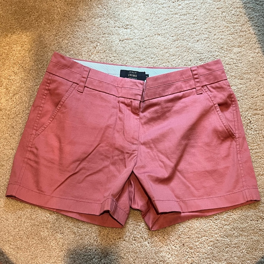 J Crew Salmon Chino Shorts